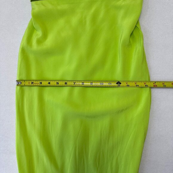 LOVERS + FRIENDS Pryce Sleeveless Maxi Dress Gown Size S Bright LIme Green - Picture 14 of 16